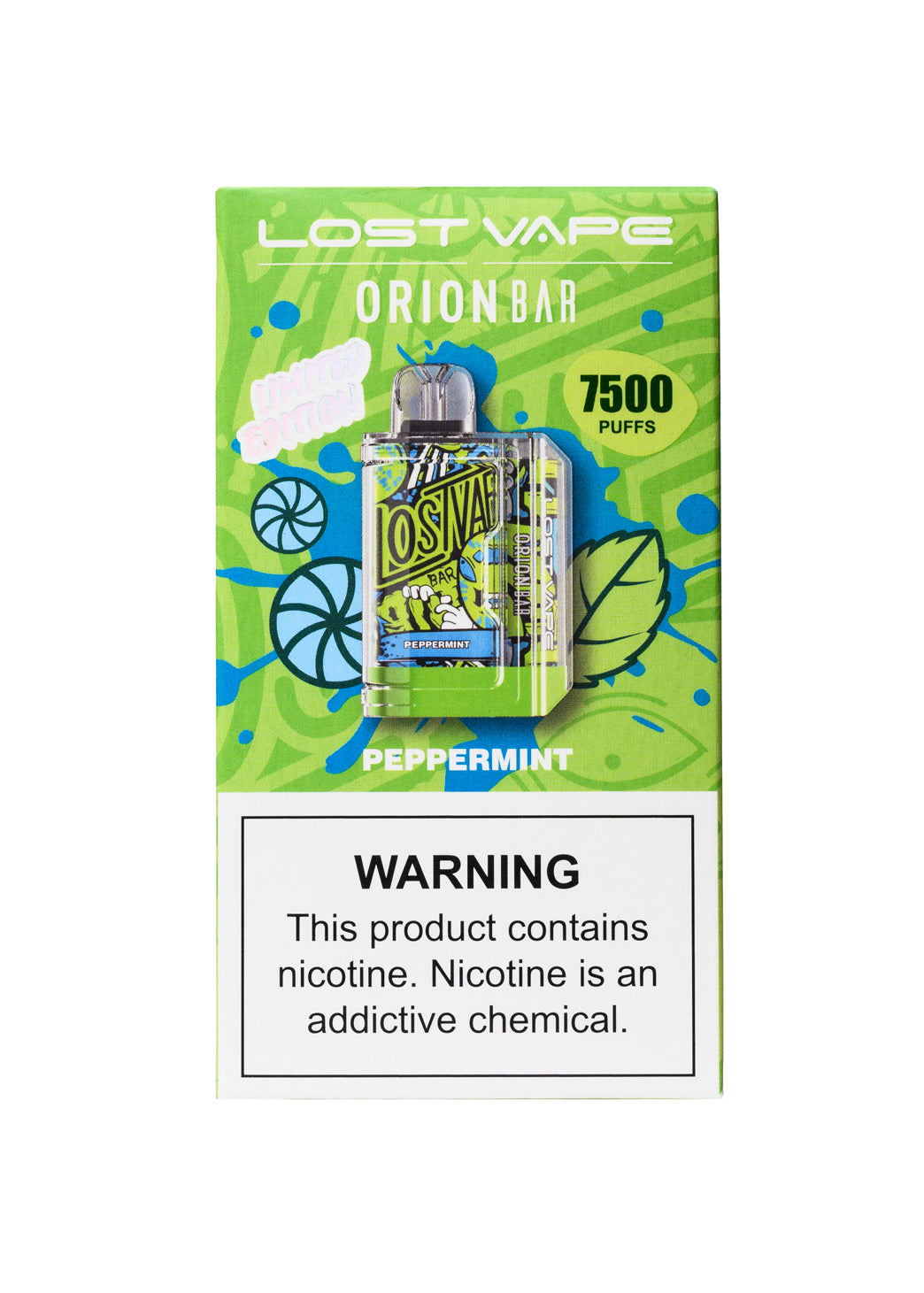 Lost Vape Orion Bar 7500 Peppermint