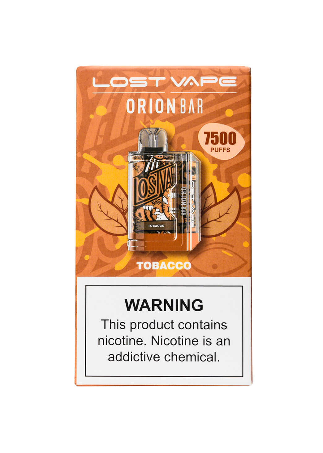 Lost Vape Orion Bar 7500 Tobacco | GetPop Lost Vape Orion Bar 7500 Tobacco | GetPop