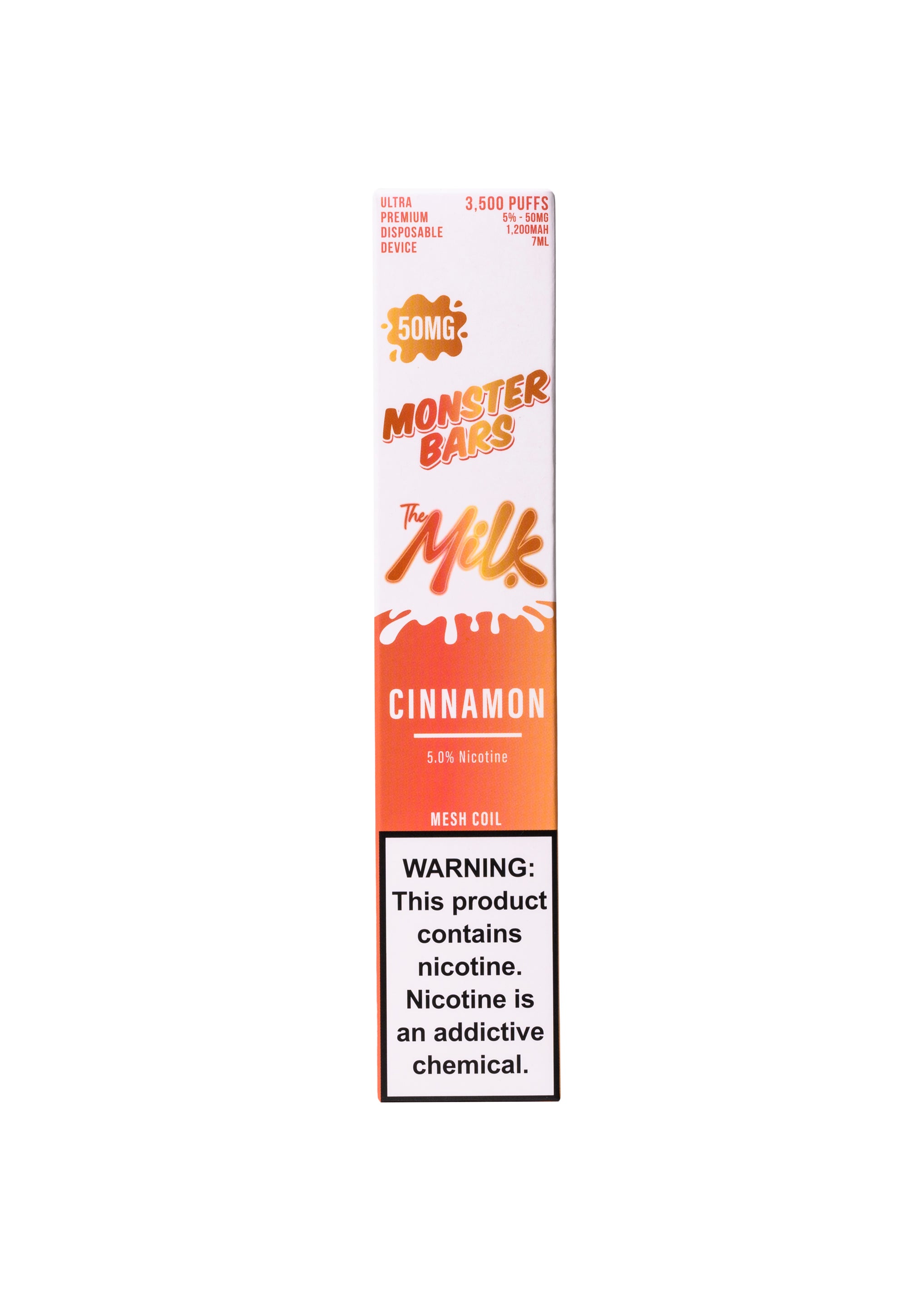 Monster Bars 3500 Milk Cinnamon | GetPop Monster Bars 3500 Milk Cinnamon | GetPop