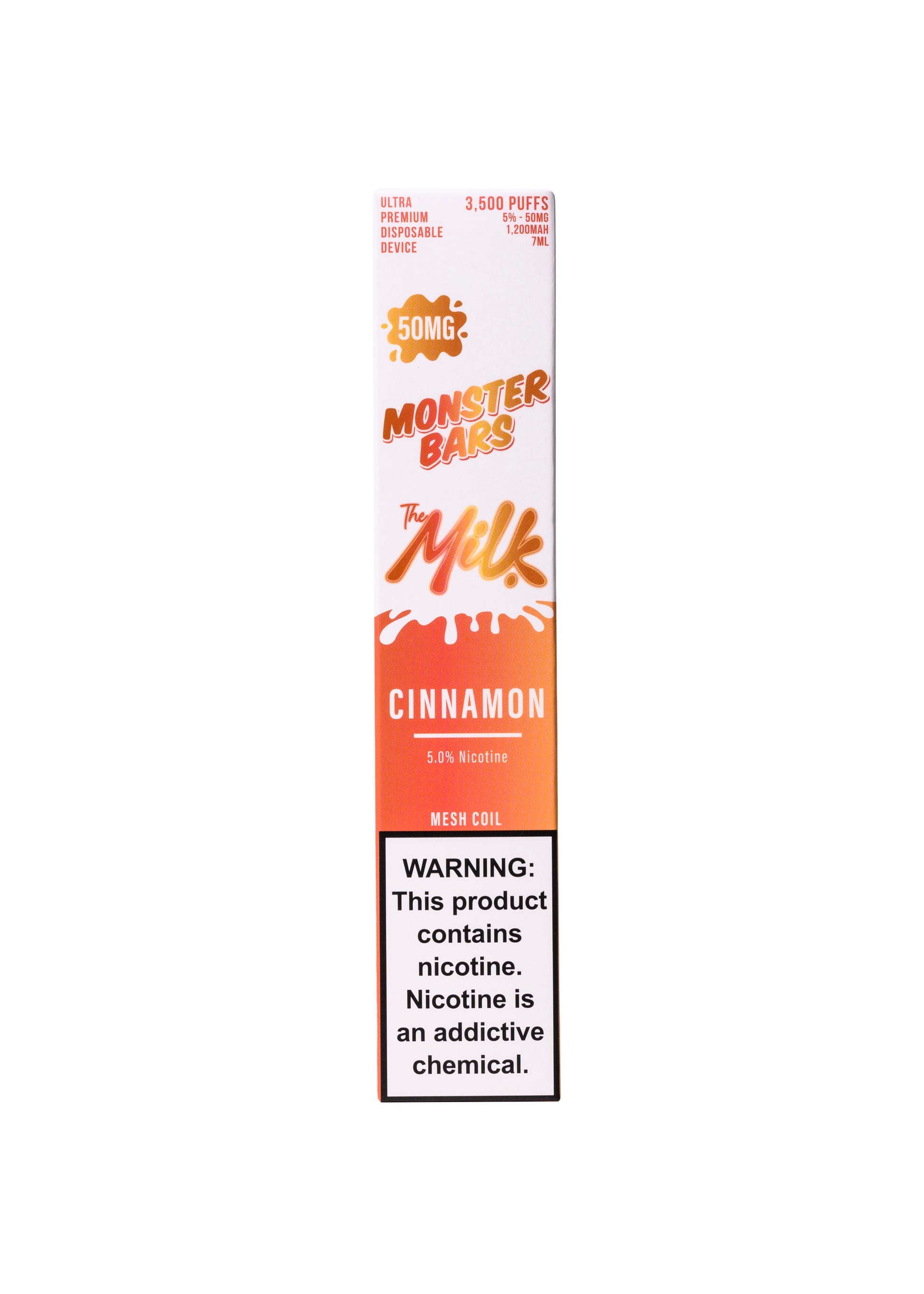Monster Bars 3500 Milk Cinnamon | GetPop Monster Bars 3500 Milk Cinnamon | GetPop