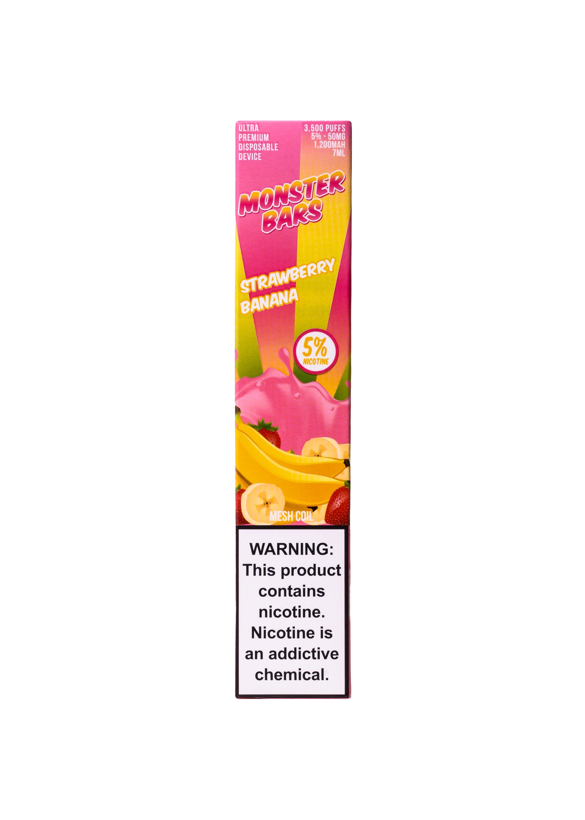 Monster Bars 3500 Strawberry Banana | GetPop Monster Bars 3500 Strawberry Banana | GetPop