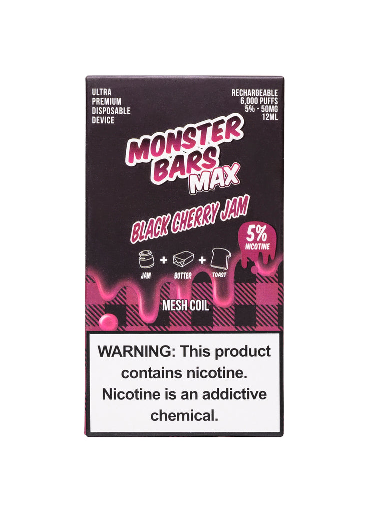 Monster Bars Max 6000 Black Cherry Jam