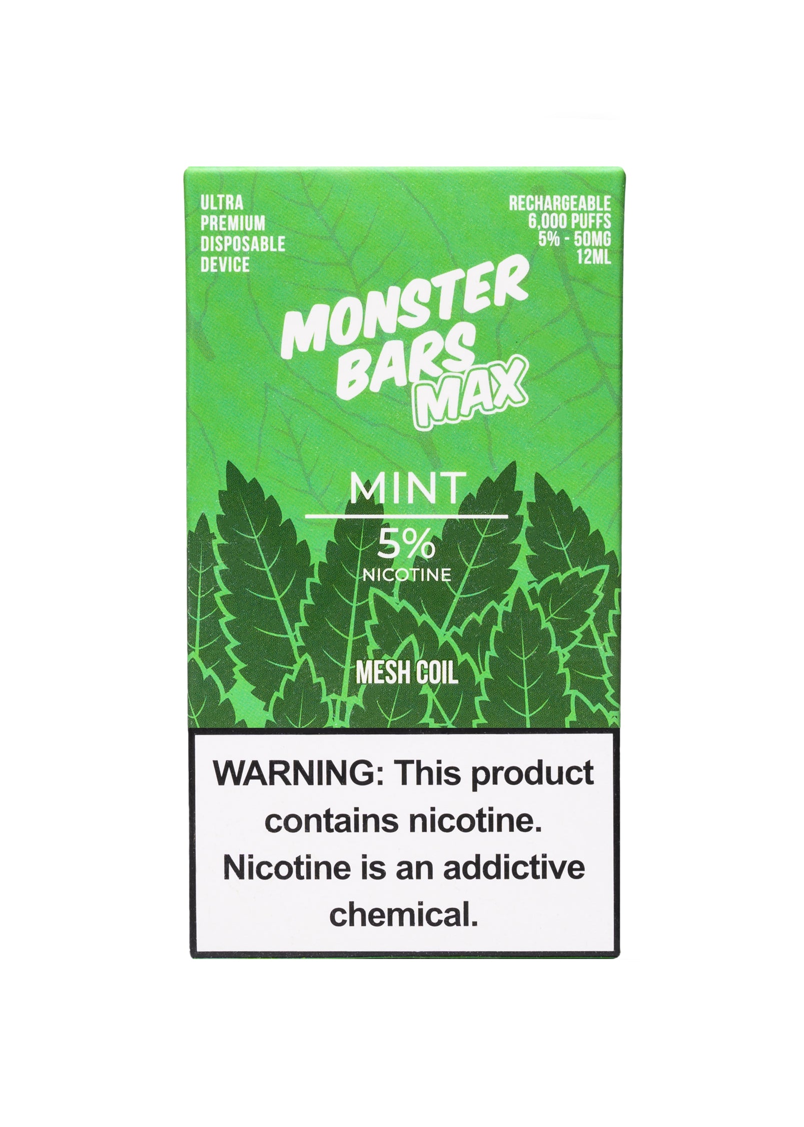 Monster Bars MAX 6000 Disposable, 6000 Puffs