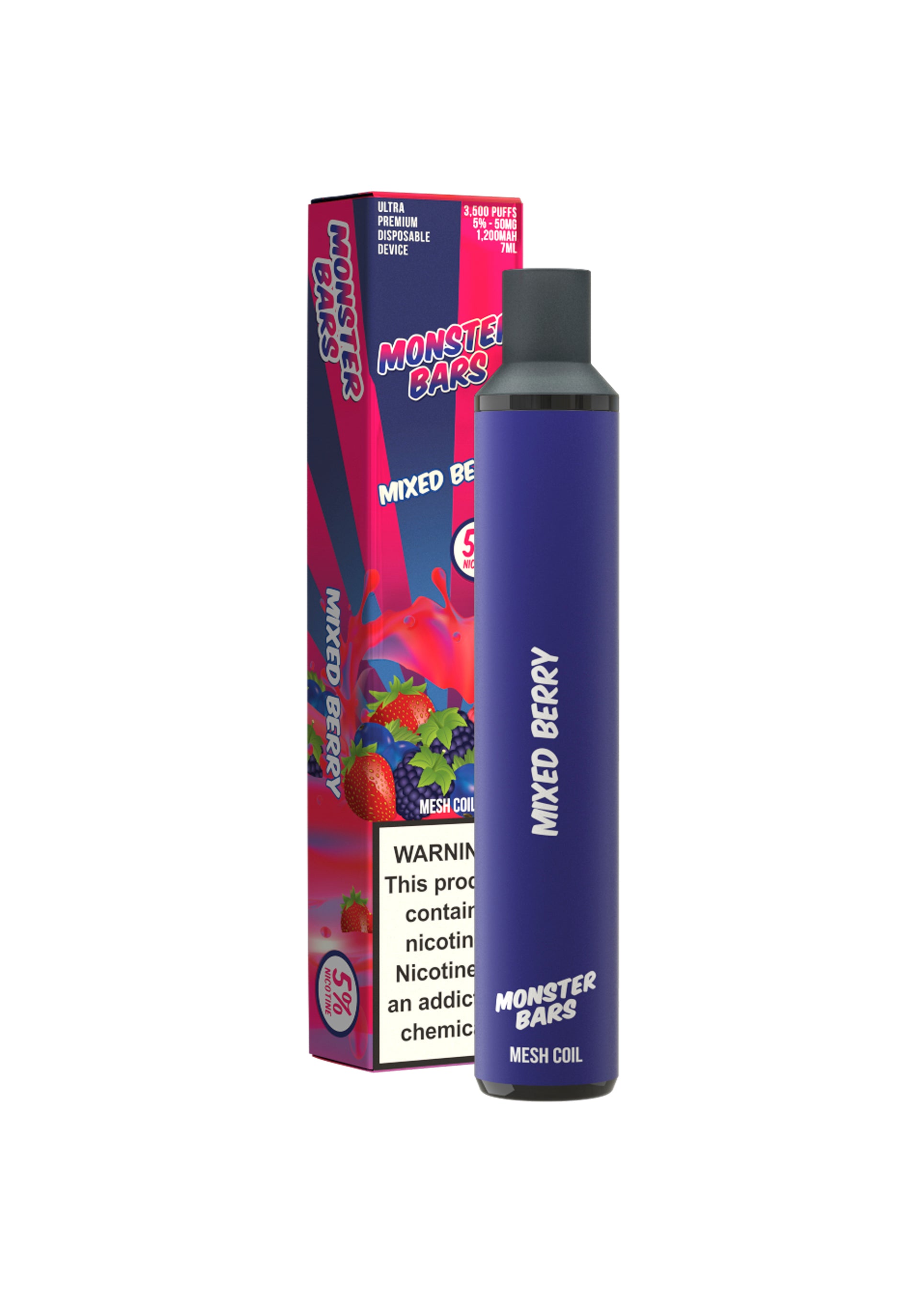 Monster Bars 3500 Mixed Berry | GetPop Monster Bars 3500 Mixed Berry | GetPop