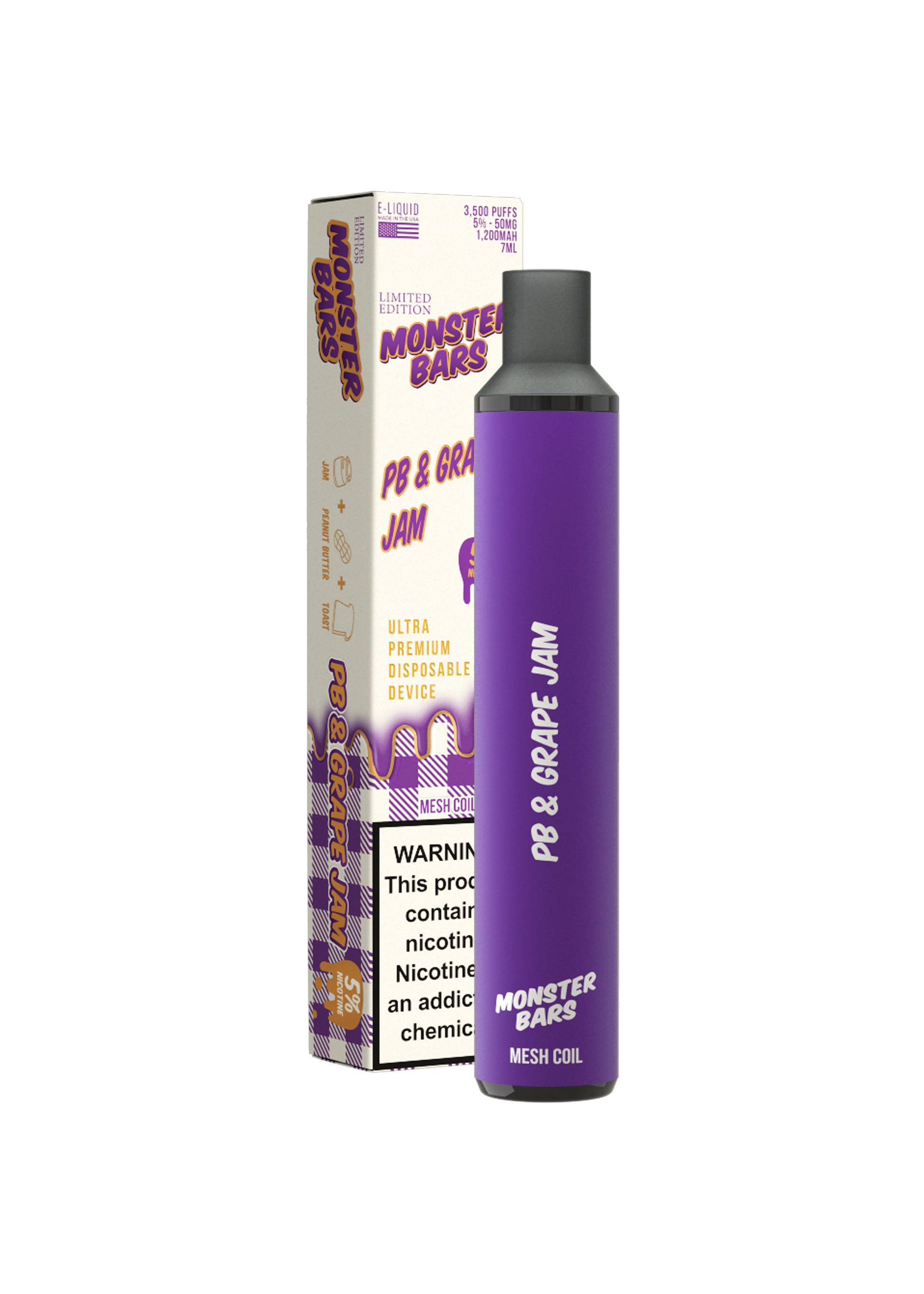 Monster Bars 3500 PB and Grape Jam | GetPop Monster Bars 3500 PB and Grape Jam | GetPop