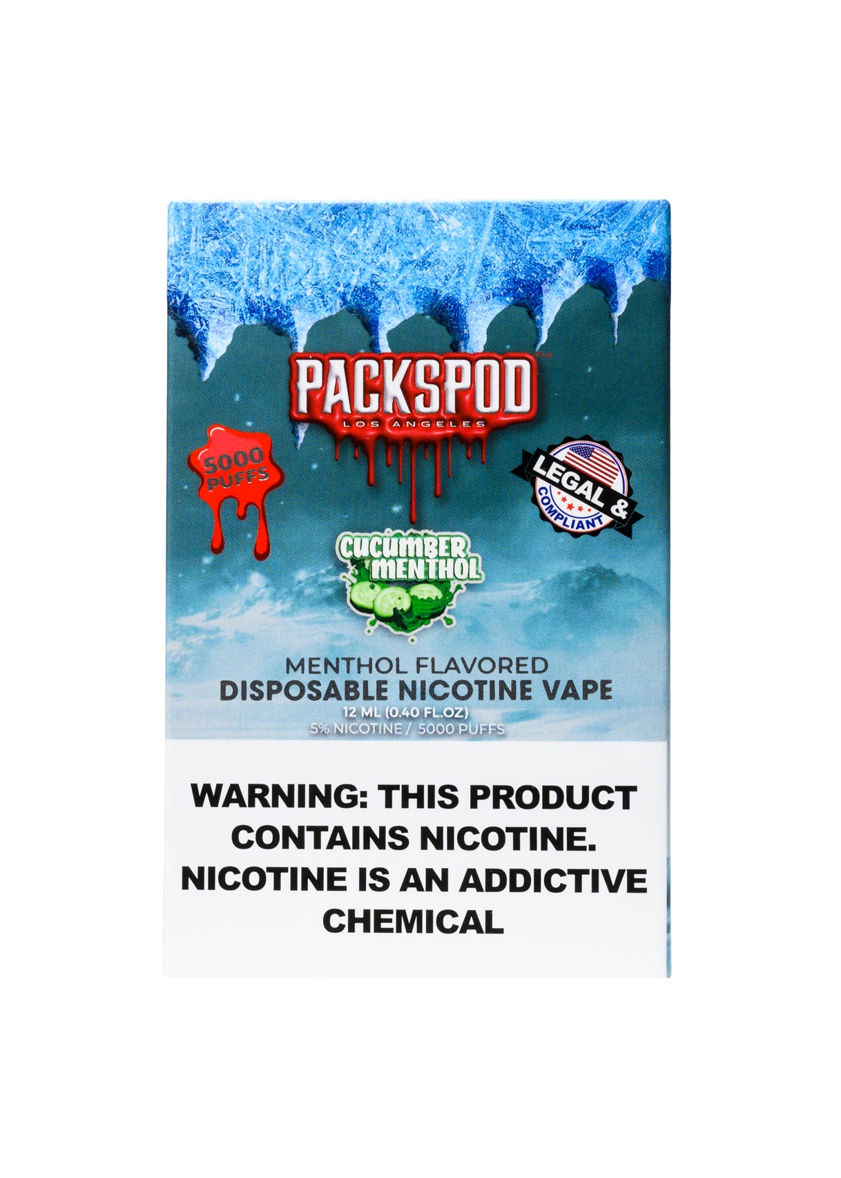 PacksPod 5000 Cucumber Menthol