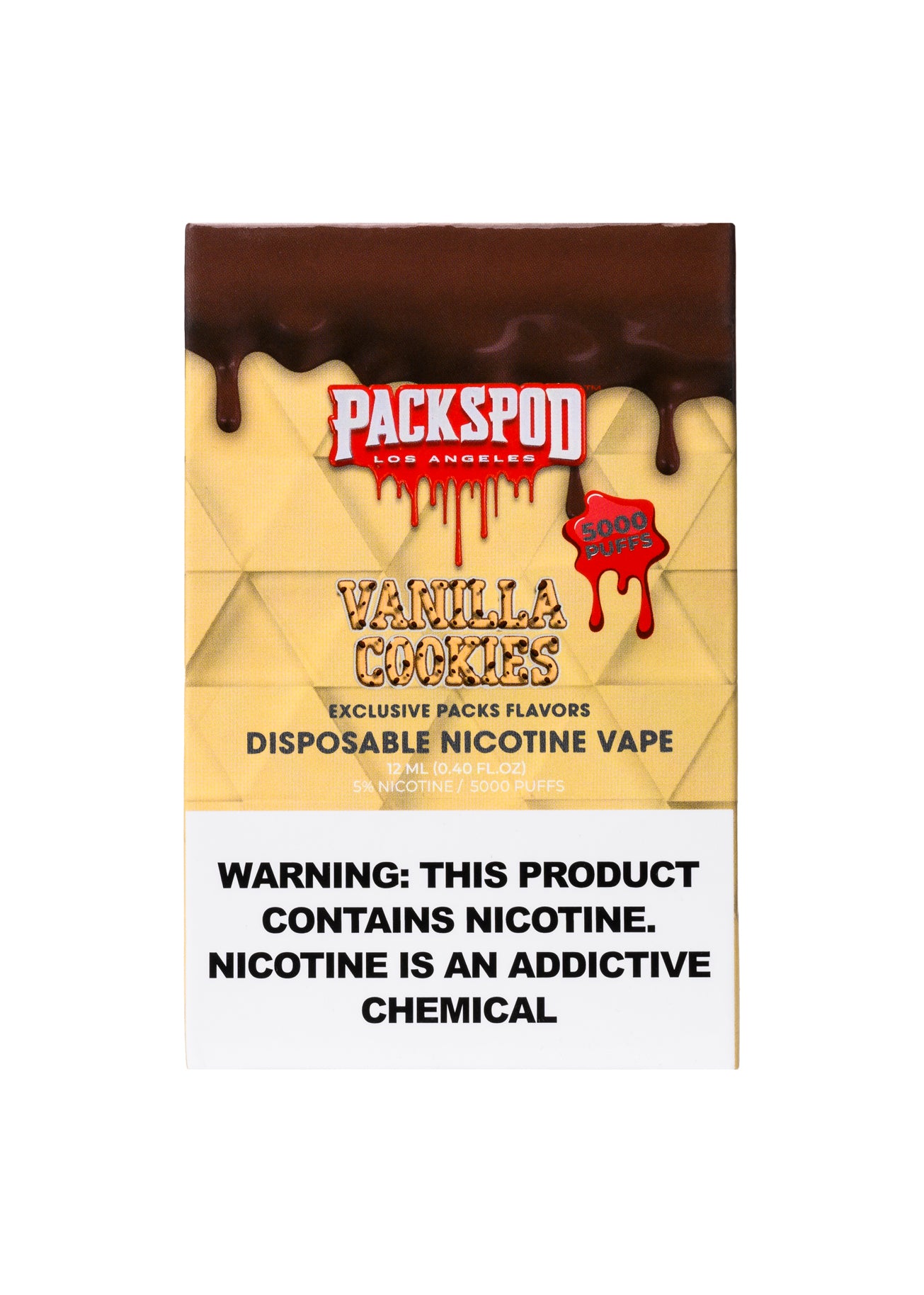 Cookies Nicotine Vape Flavors PacksPod 5000 Vanilla Cookies