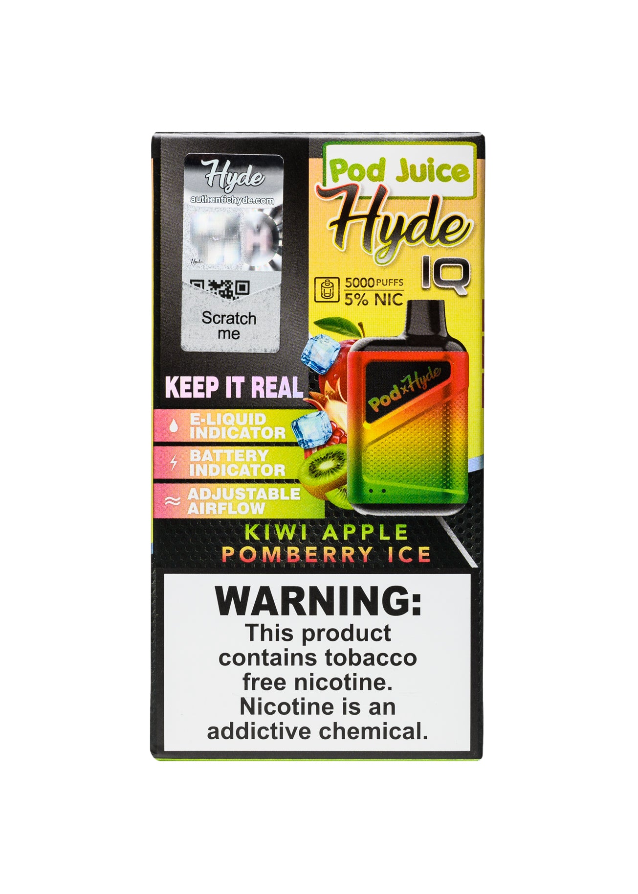 Pod Juice x Hyde IQ 5000 Kiwi Apple Pomberry Ice | GetPop Pod Juice x Hyde IQ 5000 Kiwi Apple Pomberry Ice | GetPop