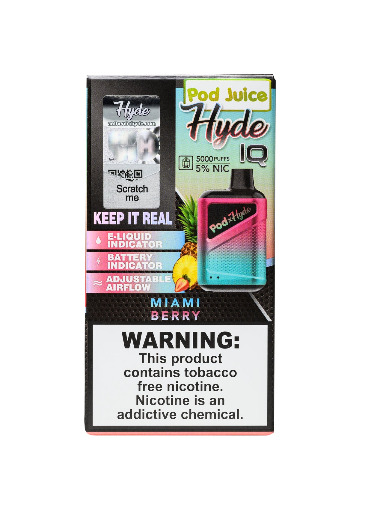Pod Juice x Hyde IQ 5000 Miami Berry | GetPop Pod Juice x Hyde IQ 5000 Miami Berry | GetPop