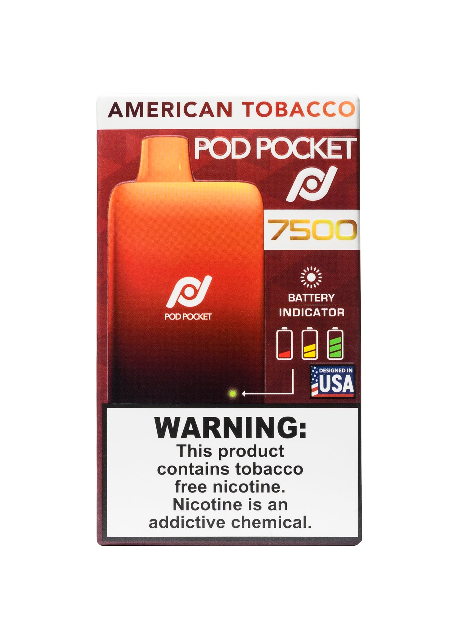 Pod Pocket 7500 American Tobacco