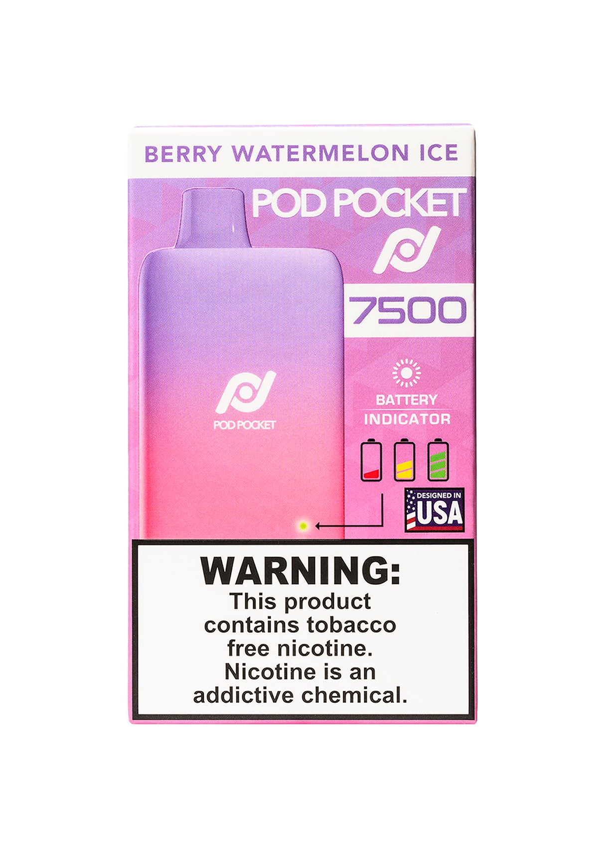 Pod Pocket 7500 Berry Watermelon Ice