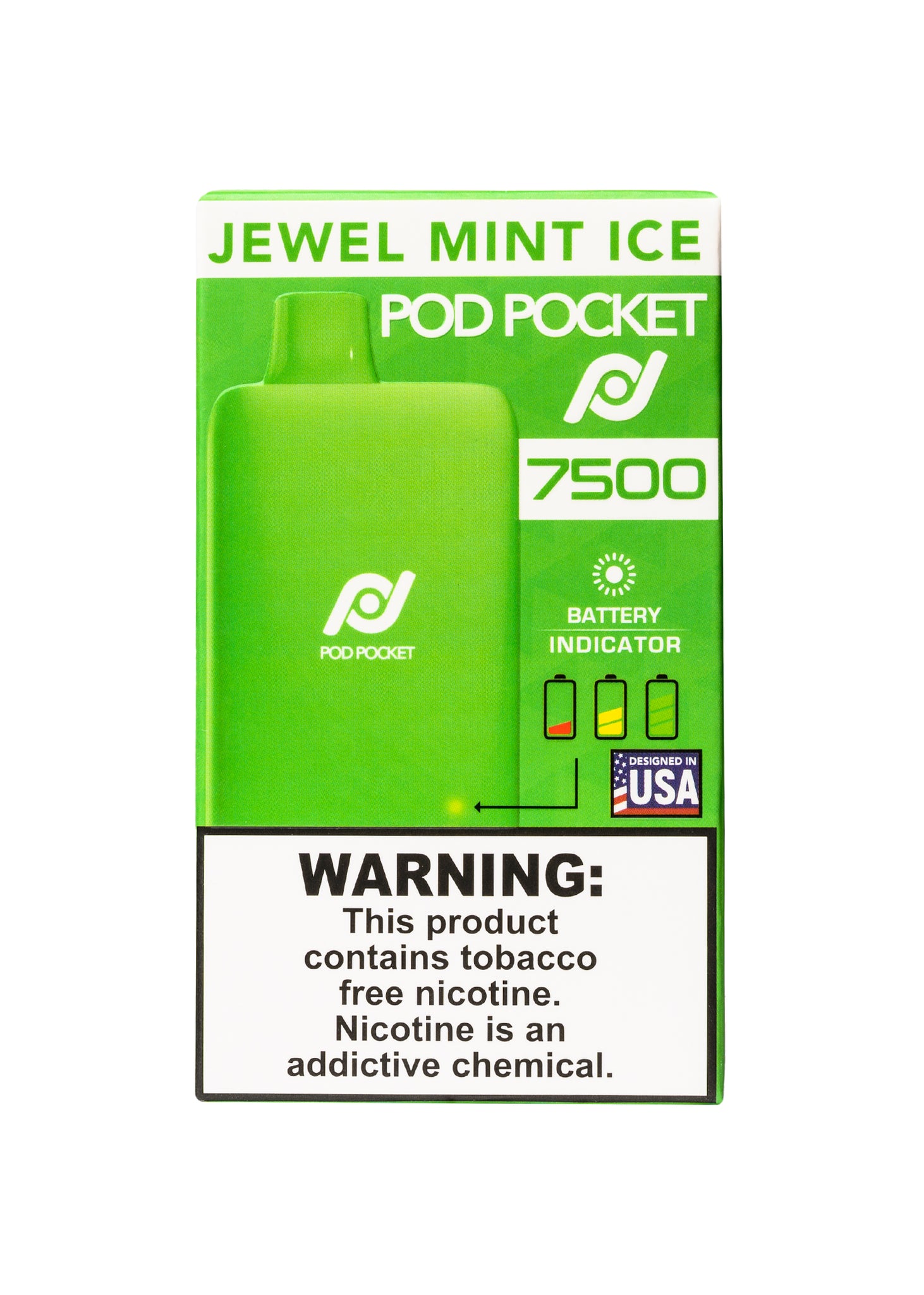 Pod Pocket 7500 Jewel Mint Ice GetPop