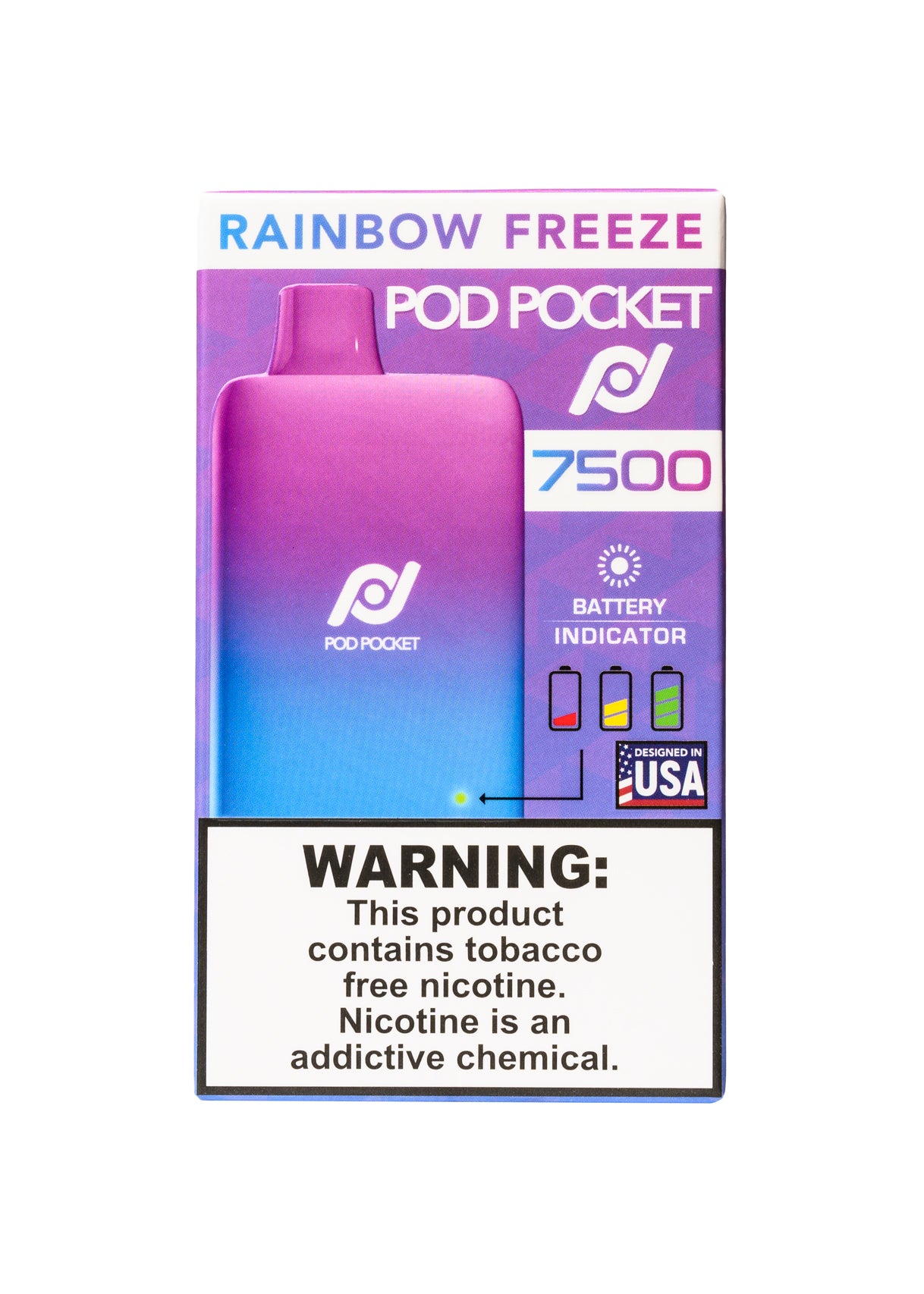 Pod Pocket 7500 Rainbow Freeze