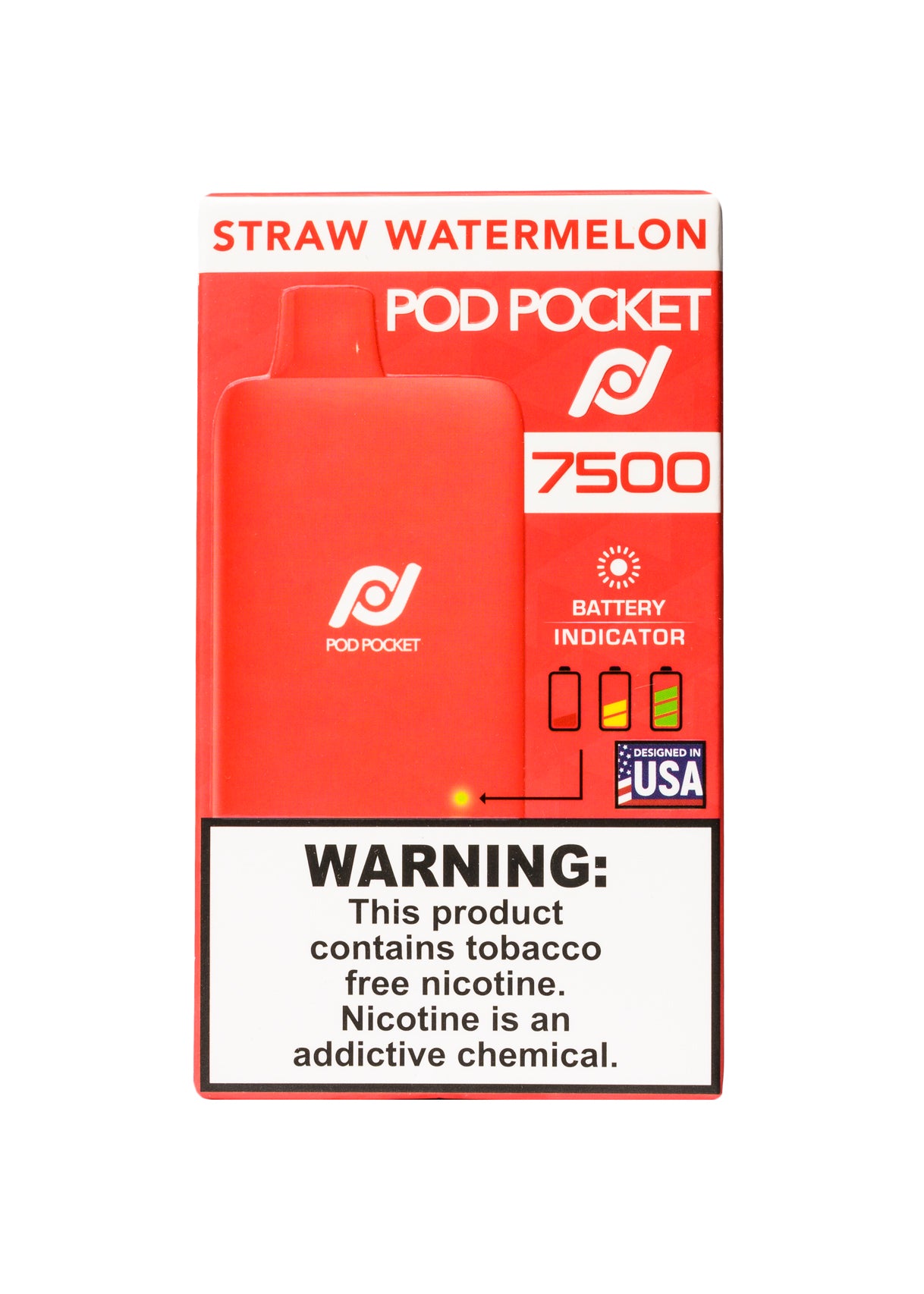 Pod Pocket 7500 Straw Watermelon