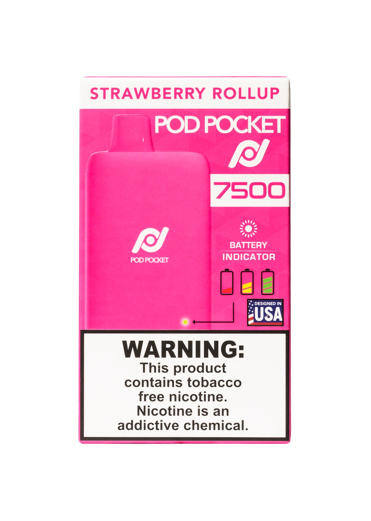 Pod Pocket 7500 Strawberry Rollup | GetPop