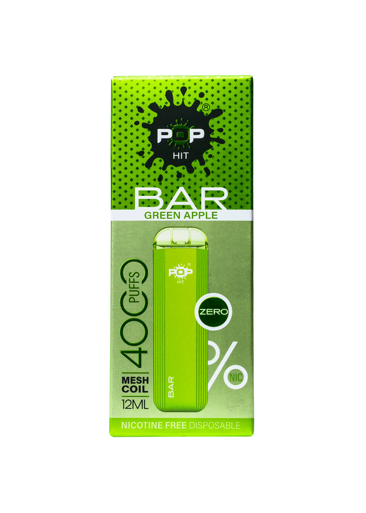 Pop HIT Bar 4000 ZERO Green Apple 0%