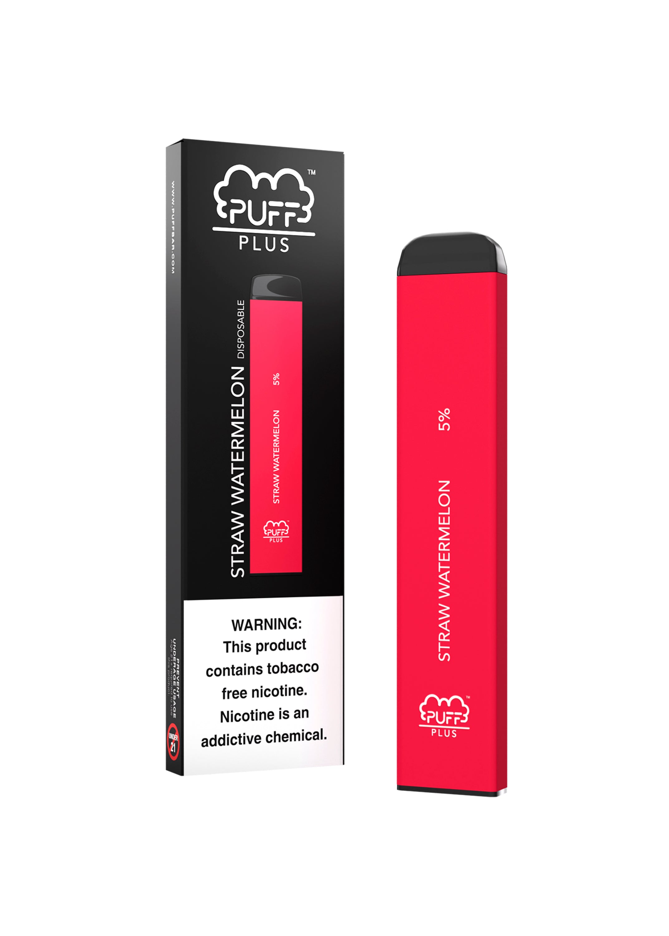 Puff Plus Straw Watermelon | GetPop