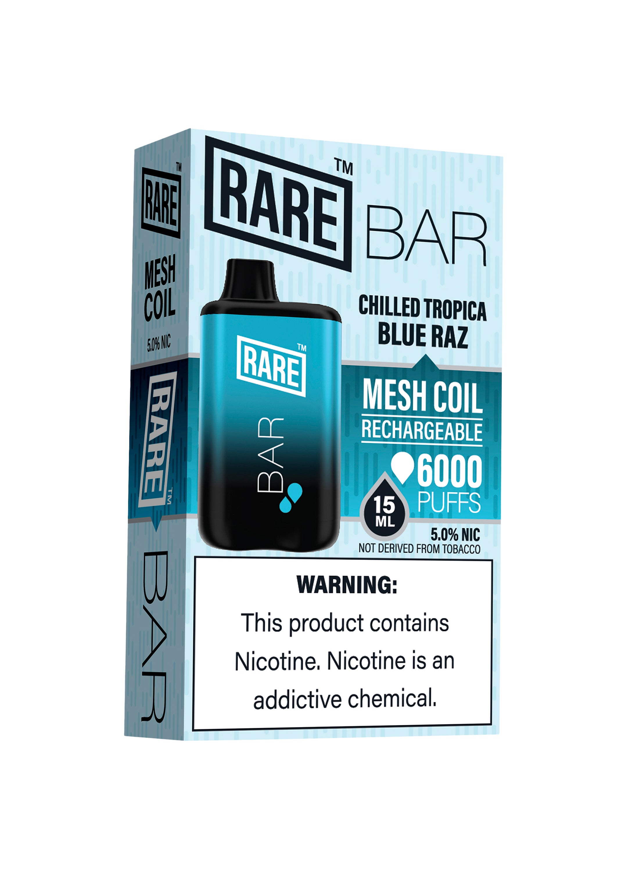 Rare Bar 6000 Mesh Chilled Tropical Blue Raz