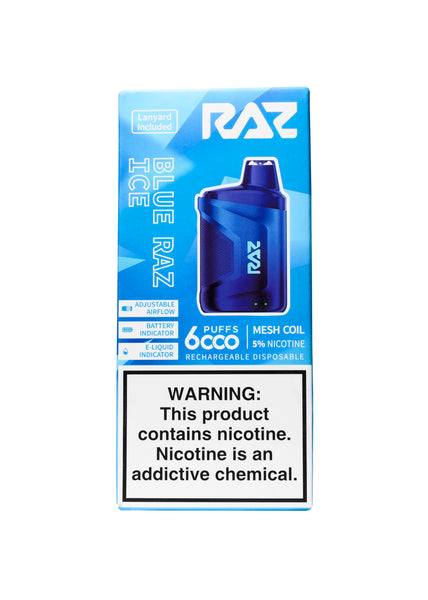 RAZ CA6000 Blue Raz Ice | GetPop RAZ CA6000 Blue Raz Ice | GetPop