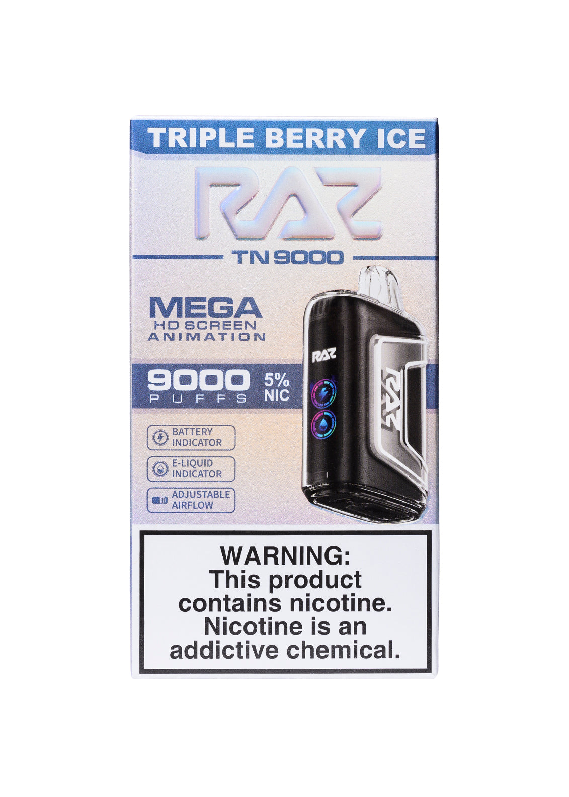 RAZ TN9000 Triple Berry Ice | GetPop RAZ TN9000 Triple Berry Ice | GetPop