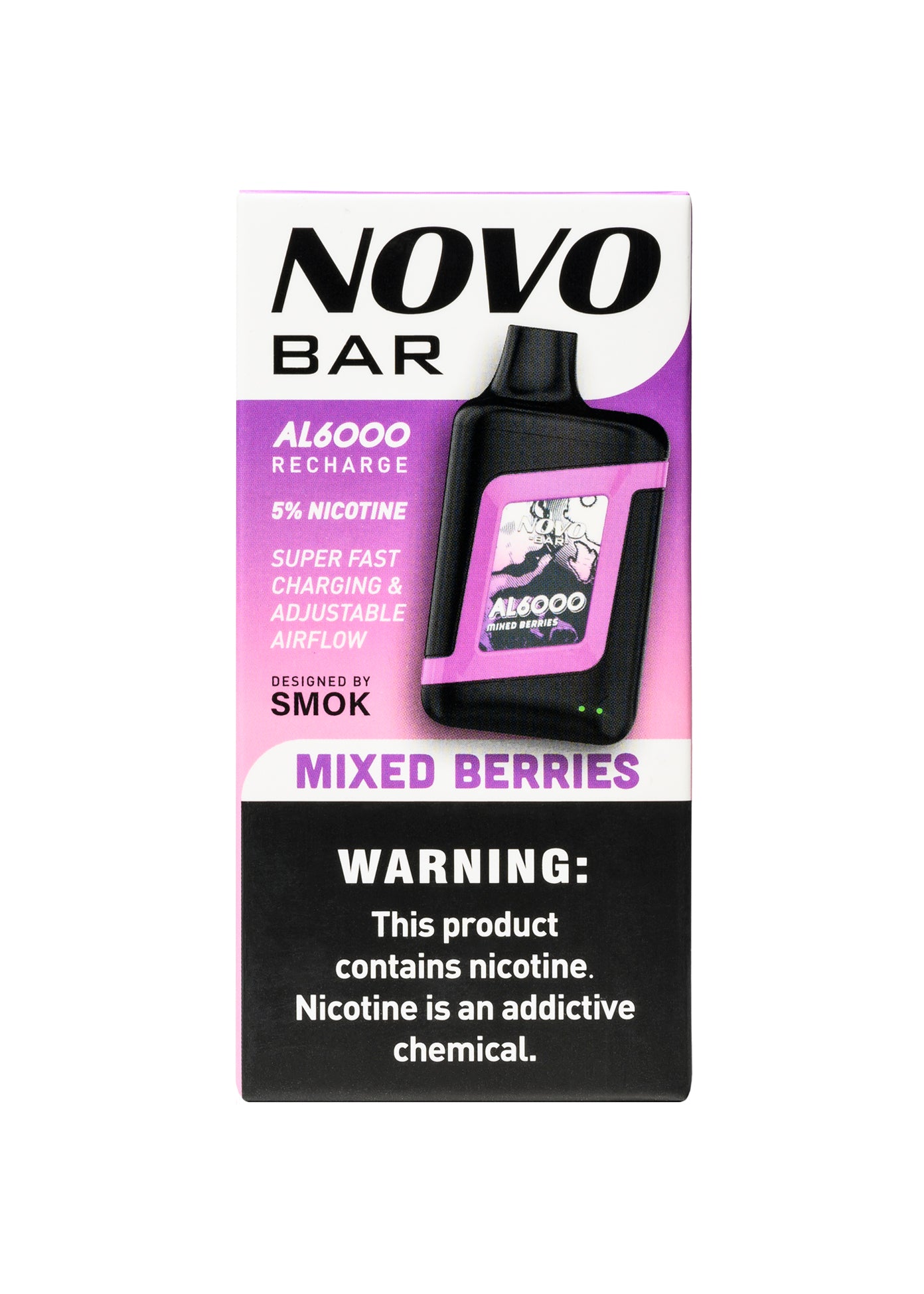 SMOK Novo Bar AL6000 Mixed Berries | GetPop