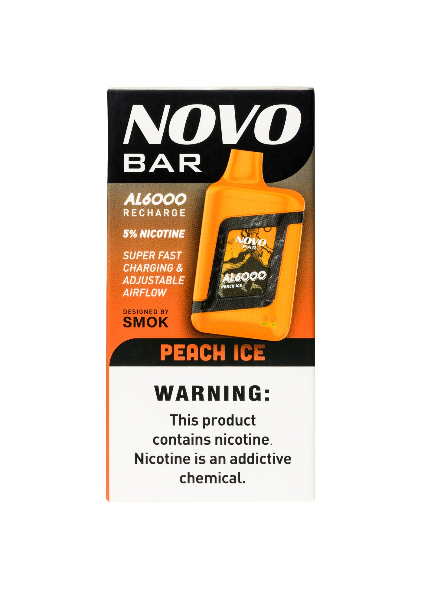 SMOK Novo Bar AL6000 Peach Ice | GetPop