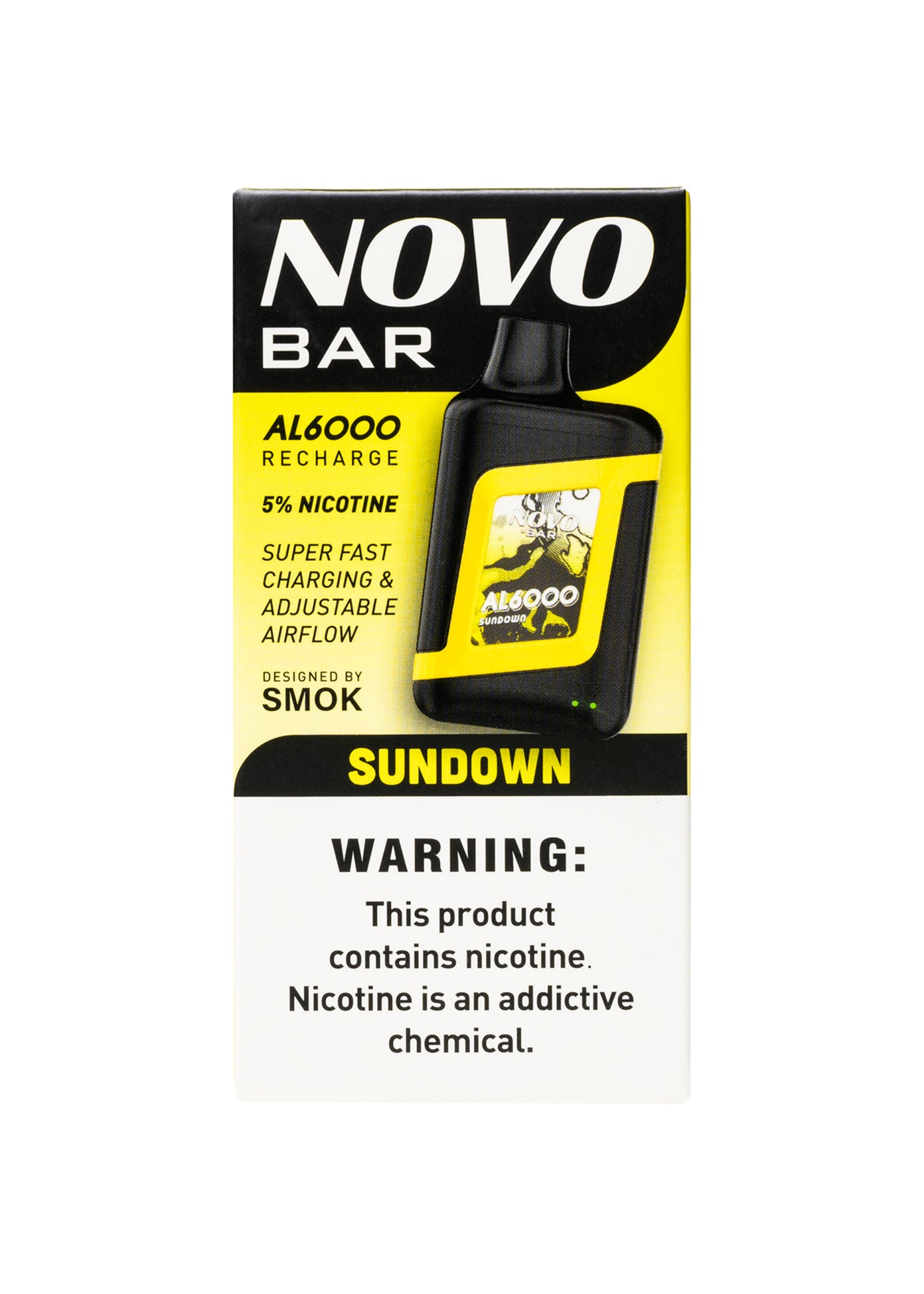 smok novo bar b600 SMOK Novo Bar AL6000 Sundown (Lemon Lime)